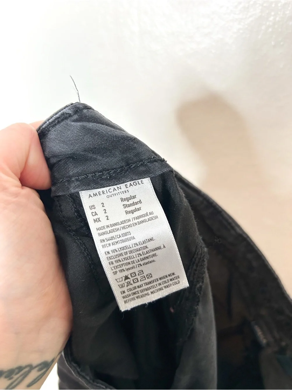 American Eagle Outfitters Womens Wide Leg Utility Cargo Pants Grey 2 - Picture 8 of 8
